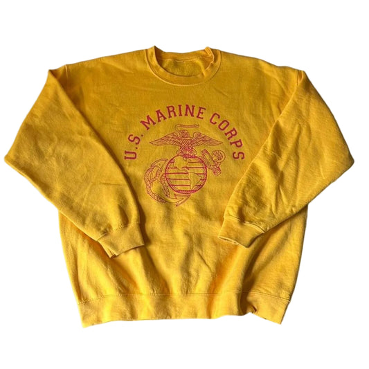 Felpa Vintage US Marine Corps Yellow