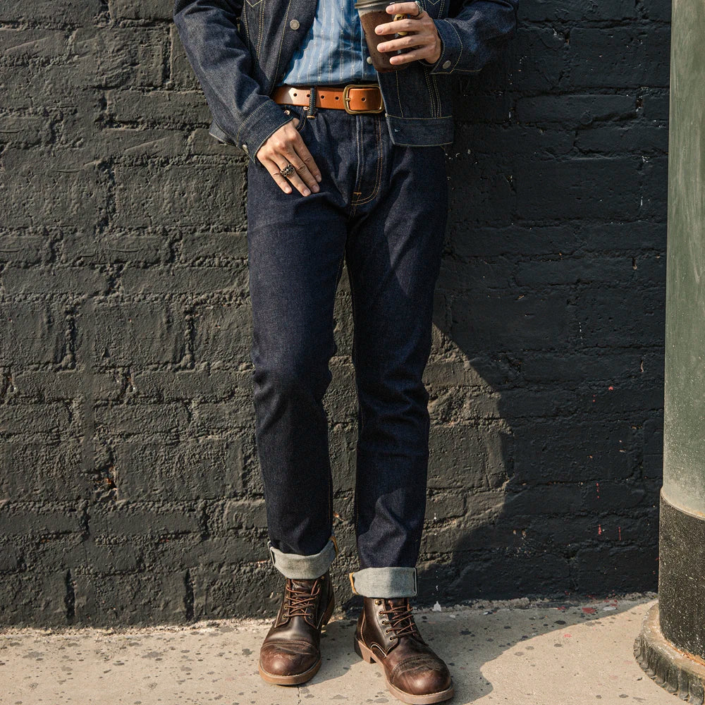 Pantaloni Denim 12oz Slim Straight Jeans