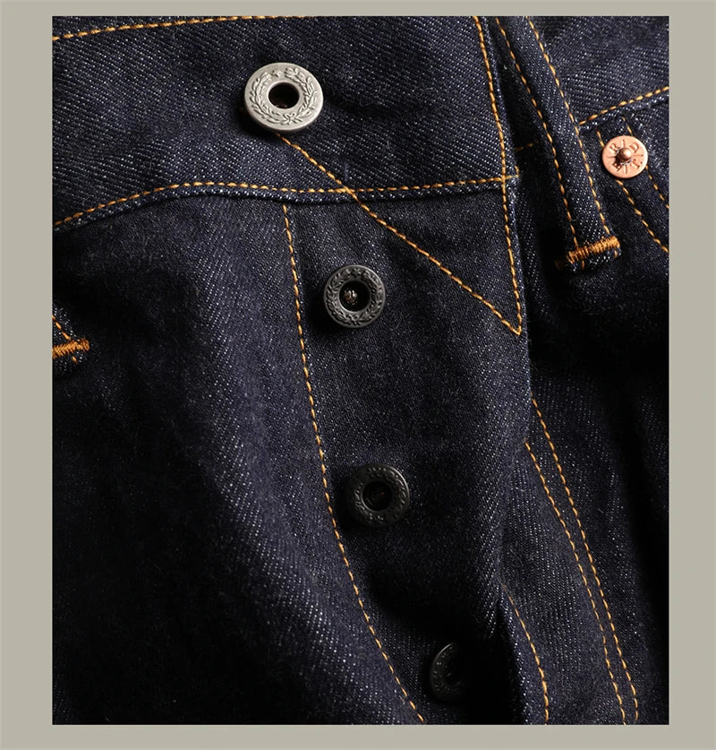 Pantaloni Denim 12oz Slim Straight Jeans
