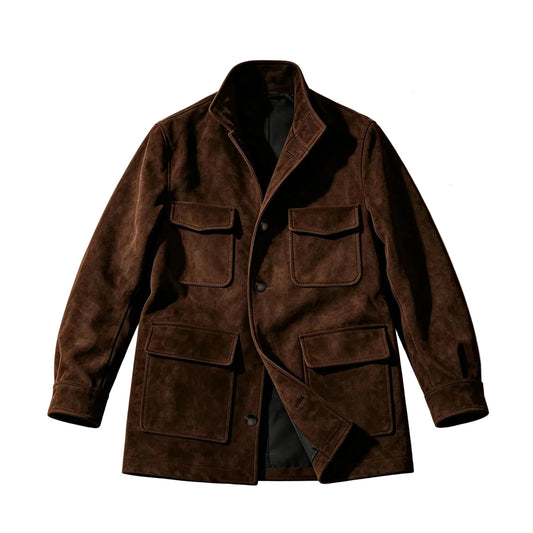 Giacca in Suede Safari