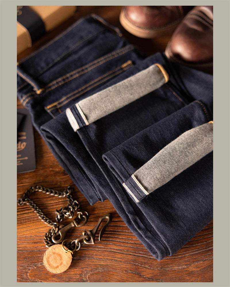 Pantaloni Denim 12oz Slim Straight Jeans