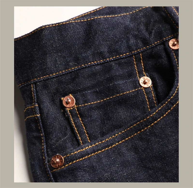 Pantaloni Denim 12oz Slim Straight Jeans