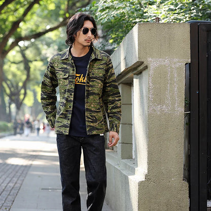 Camicia Utility cotone spesso Tiger Stripe