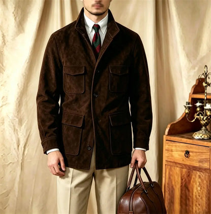 Giacca in Suede Safari
