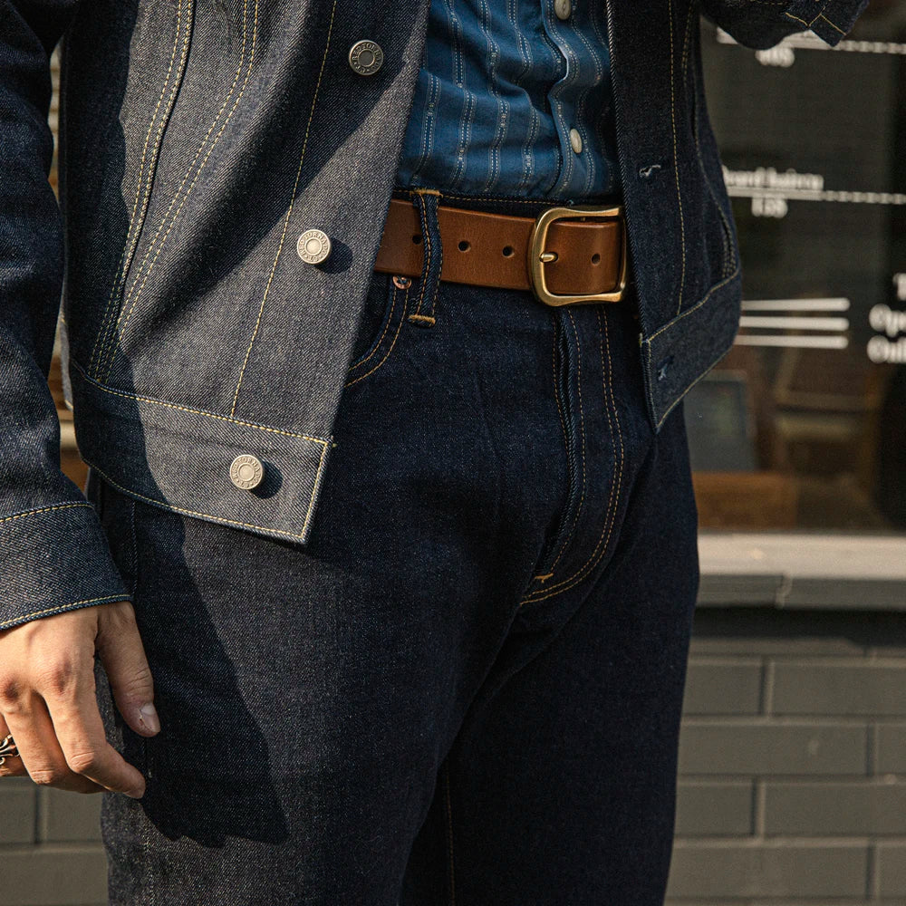 Pantaloni Denim 12oz Slim Straight Jeans