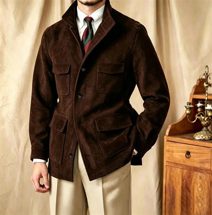 Giacca in Suede Safari