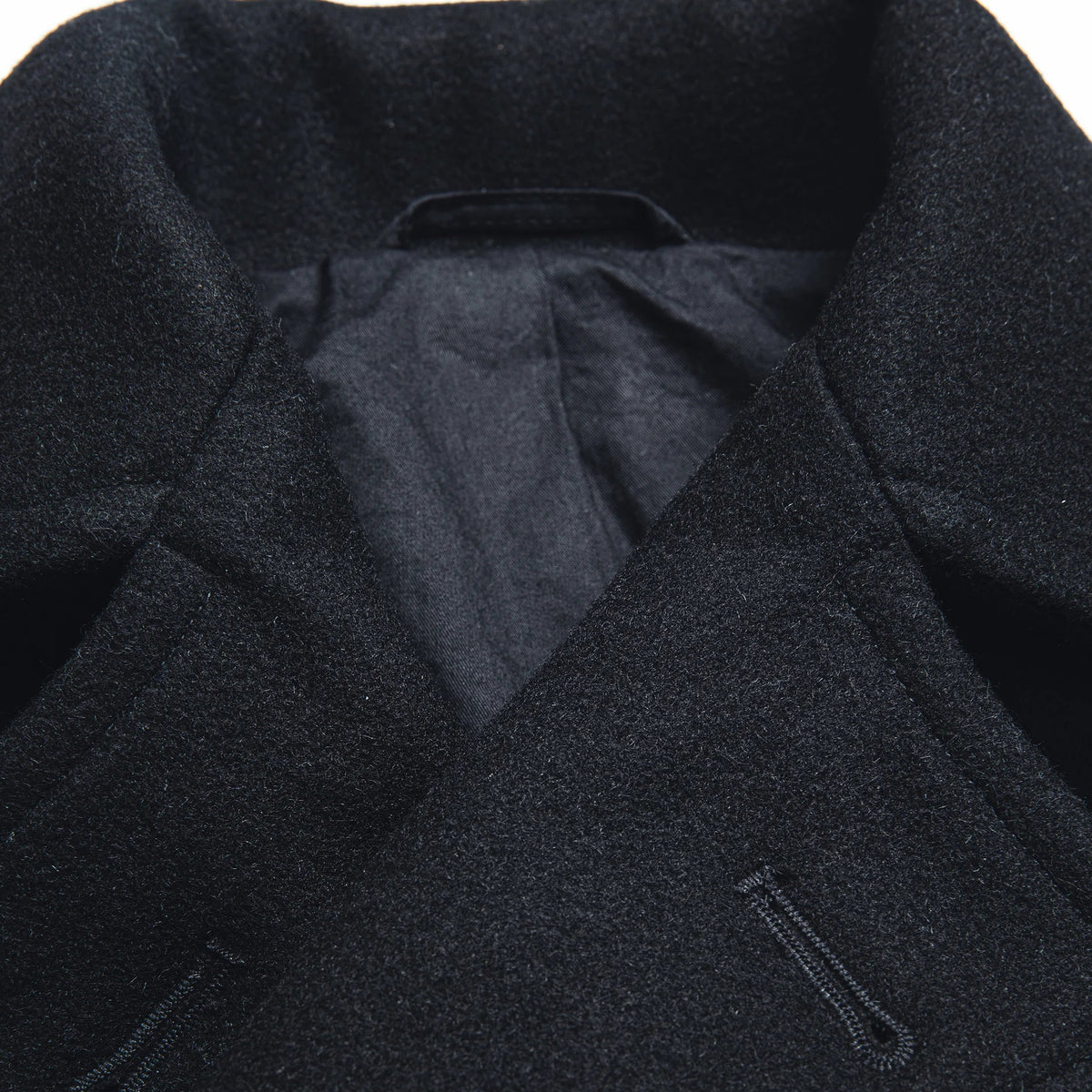 Peacoat Jacket in Lana Us Navy