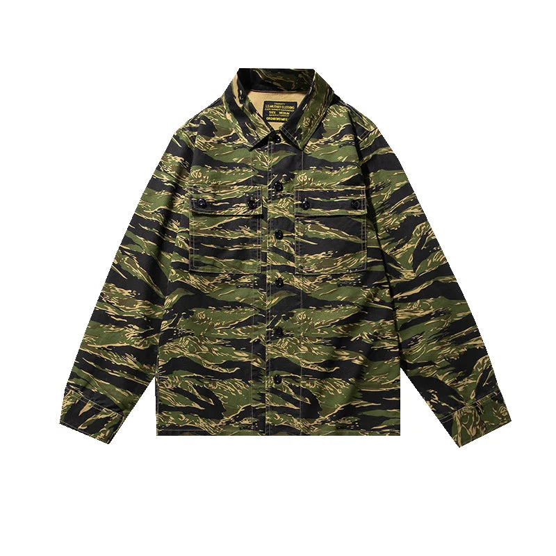 Camicia Utility cotone spesso Tiger Stripe