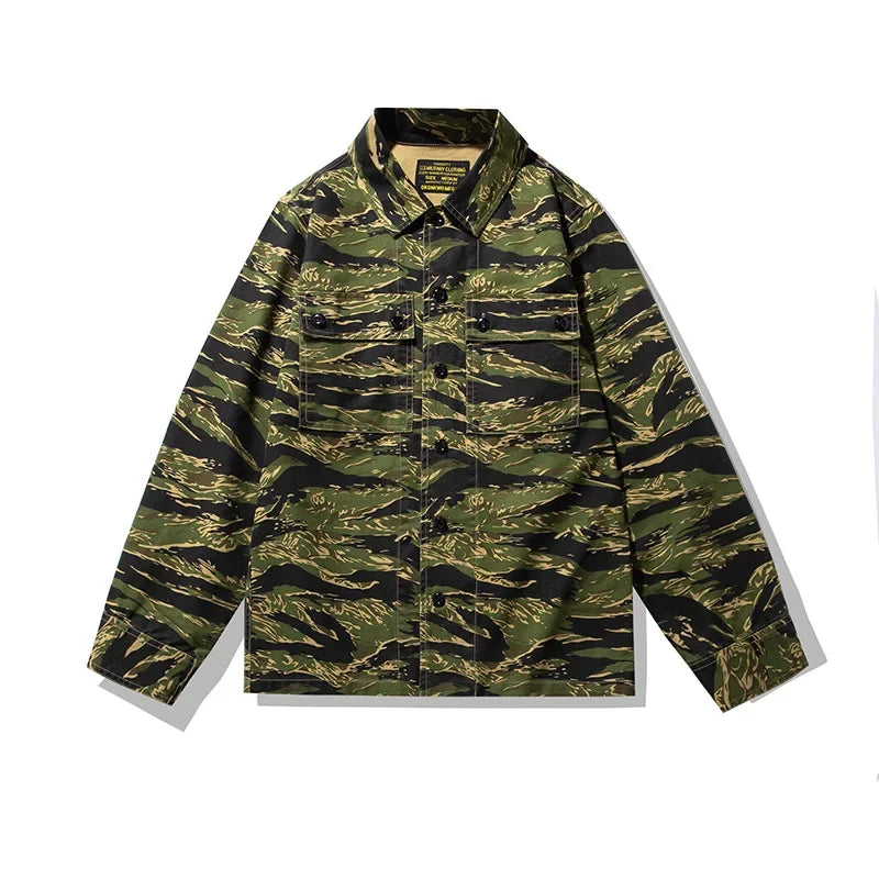 Camicia Utility cotone spesso Tiger Stripe
