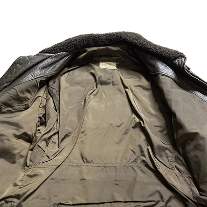 Giacca G1 Pelle Nera Militare Vintage - Taglia 44 | Six Blue Sharks