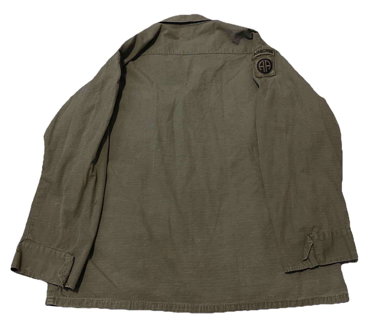 Jungle Jacket Vintage 1969 U.S. Army Airborne Rip-Stop Poplin Shirt