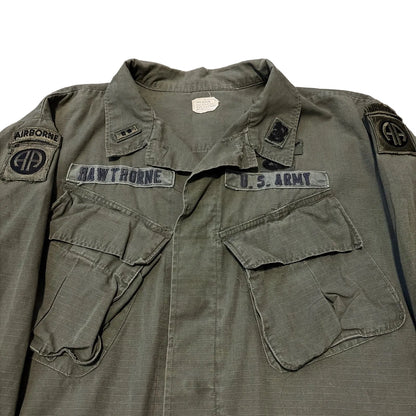 Jungle Jacket Vintage 1969 U.S. Army Airborne Rip-Stop Poplin Shirt