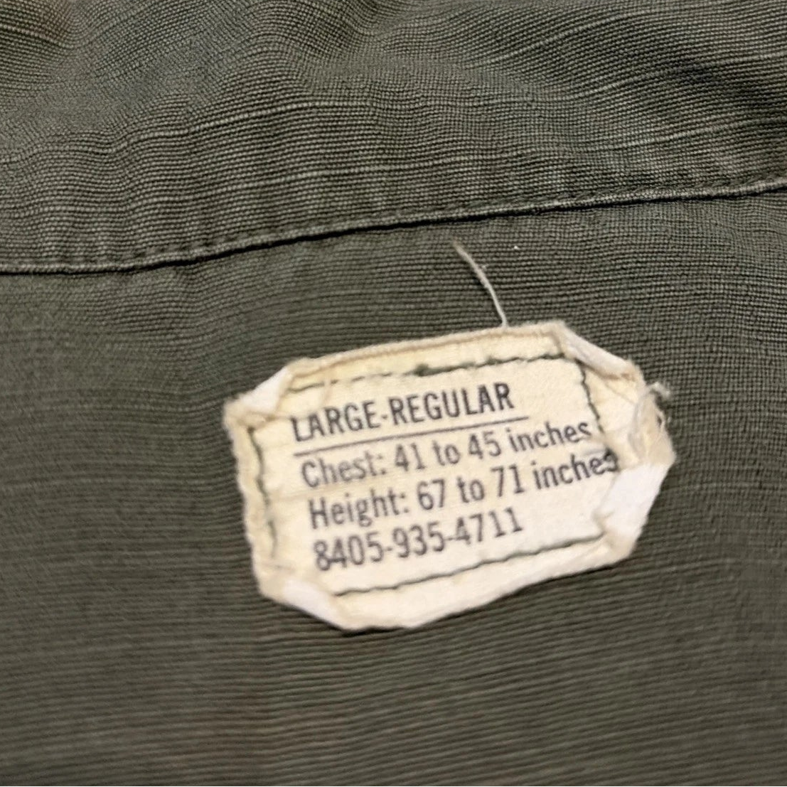 Jungle Jacket Vintage 1969 U.S. Army Airborne Rip-Stop Poplin Shirt