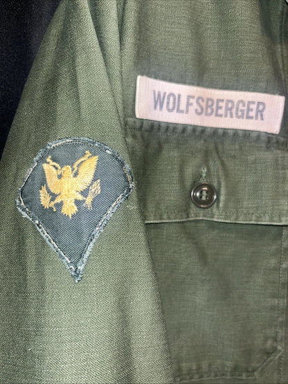 US Army OG-107 Utility Shirt Vietnam Era 5th Army Patched